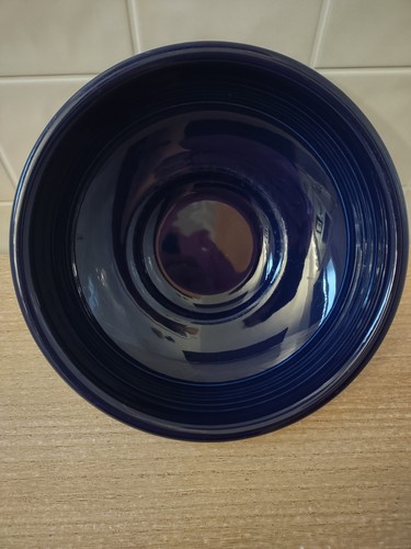 Fiesta Ware Cobalt Blue Sugar Bowl With Lid Fiestaware Retired Color