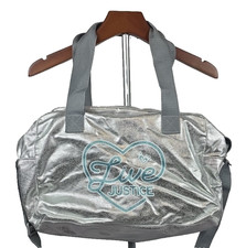 Justice for Girls "Live Justice" Duffle Bag Travel School Gym Dance Overnight