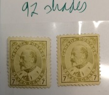 Canada Stamp 92 King Edward VII MLH FVF 2 avail PICK 1 you want
