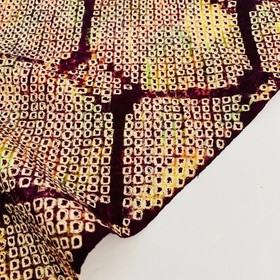 Kaeidoscope #B 10.5x52 Vintage Shibori Tie Dyed Japanese Silk Kimono Fabric SF11