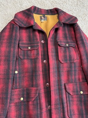 vintage 50s WOOLRICH 503 MACKINAW WOOL CHECK PLAID HUNTING WINTER