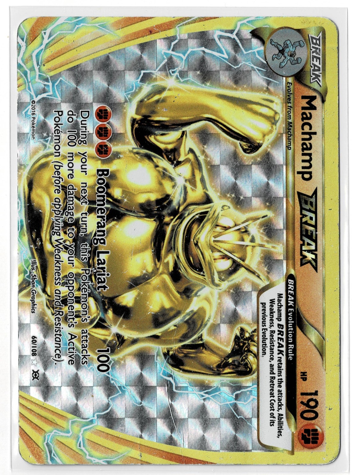 Machamp BREAK 60/108 Pokemon XY Evolutions Ultra Rare HP