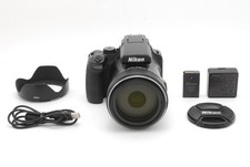 Read! [Near MINT] Nikon Coolpix P1000 16MP 125x Digital Camera Black From JAPAN