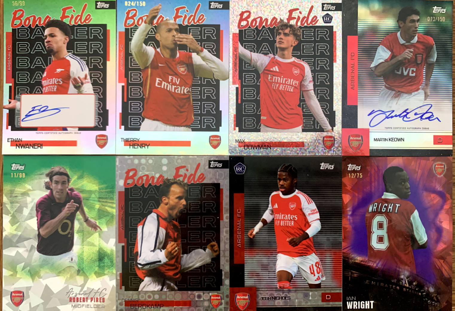 2025/26 Topps Arsenal Team Set Pick Your Card / Insert  / Parallel /Autograph
