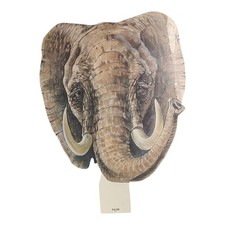 Vintage Spizzirri Pub. 1986 Paper African Elephant Mask Cardboard Educational 