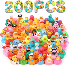 200 Pack Rubber Ducks in Bulk, Jeep Ducks for Ducking, Ducks for Jeeps Assorted,