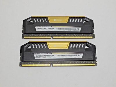 Corsair Vengeance 8GB (2x4GB) PC3-12800U DDR3 Computer RAM, CMY8GX3M2A1600C9A