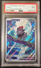 2025 Pokemon White Flare Zorua 142/086 Illustration Rare PSA 9 Mint English