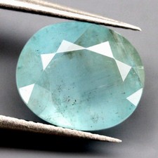 4.35Ct. Natural Aquamarine Ocean Blue Antique Unheated Brazil Gemstone Ravishing
