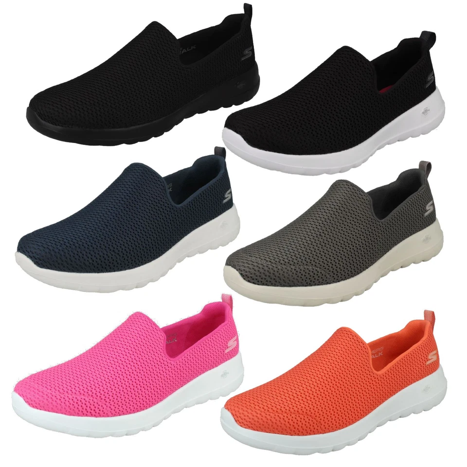 Damen Skechers Freizeitschuhe, Slipper gepolsterte Sneaker *Go Walk Joy 15600*