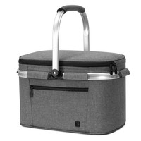 KüHltasche Picknickkorb Isoliert Faltbar Thermo Aluminiumrahmen FüR 2 Personen
