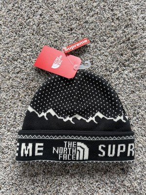 Supreme X The North Face Fold Beanie Black NWT FW18 RARE NEW | eBay