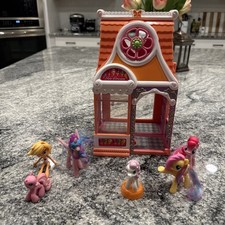 Hasbro My Little Pony Cotton Candy ICE CREAM SHOP VINTAGE OLD PINK With 6 Ponies