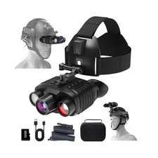 Head-Mounted Night Vision Goggles, 4K Binoculars 8X Zoom 850nm Stealth IR for...