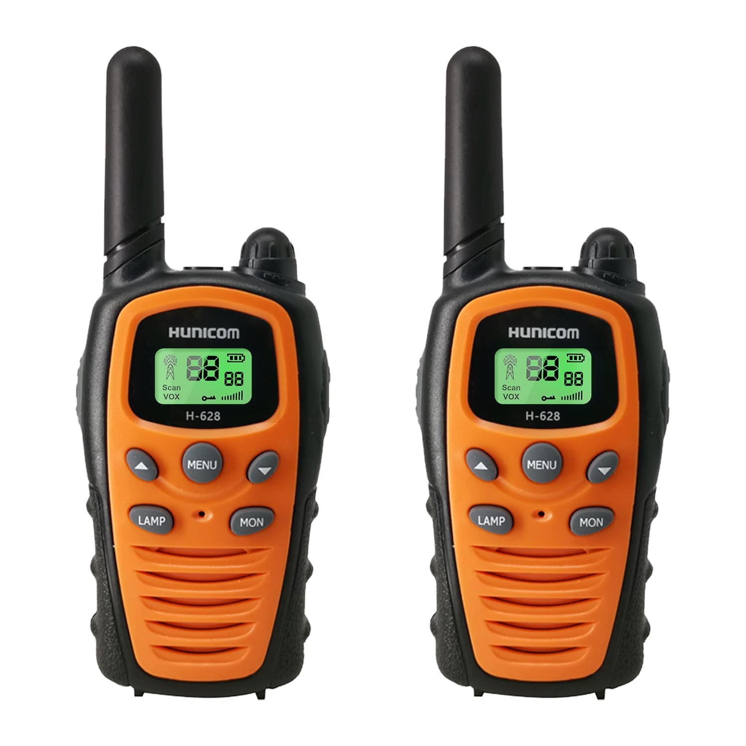 Walkie Talkies for Adults Long Range Two Way Radios - PMR Walky Black+Orange