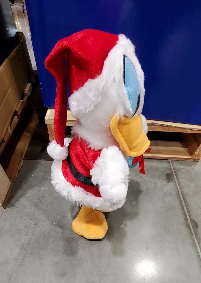 Animated Disney Donald Duck Santa Claus Christmas Plush Singing Dancing Holiday - Image 2 of 4