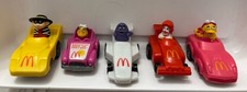 Vintage Lot of 5 Fast Macs 1985 Turbomacs 1988 Toy Cars McDonalds Happy Meals