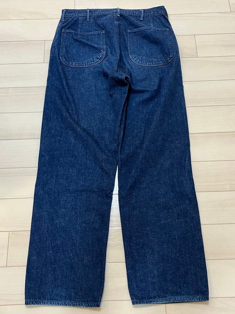 orSlow U.S. NAVY Denim Utility Pants Size M Used in Japan 9oz