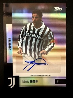 Topps Juventus Team Set 2025/26 Roberto Baggio Autograph 5/5 Ebay 1/1