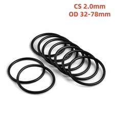 O Ring O-Ring Au&szlig;en-&Oslash; 32 - 78 mm x Schnurst&auml;rke 2,0 mm NBR 70 Dichtring 0 Ring