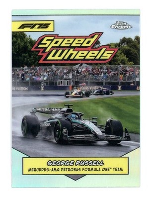 2025 Topps Chrome Formula 1 1975 Speed Wheels George Russell #75-MAMG