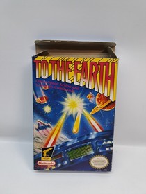 TO THE EARTH Nintendo NES Boxed Complete CIB Box Game