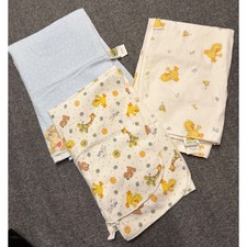 Vintage Little Suzy's Zoo Receiving Blanket Bundle Witzy Duck Bear Set of 3