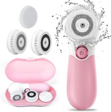 TOUCHBeauty Spin Brush Face Cleanser with 3 Brush Heads for Deep Cleansing Ex...