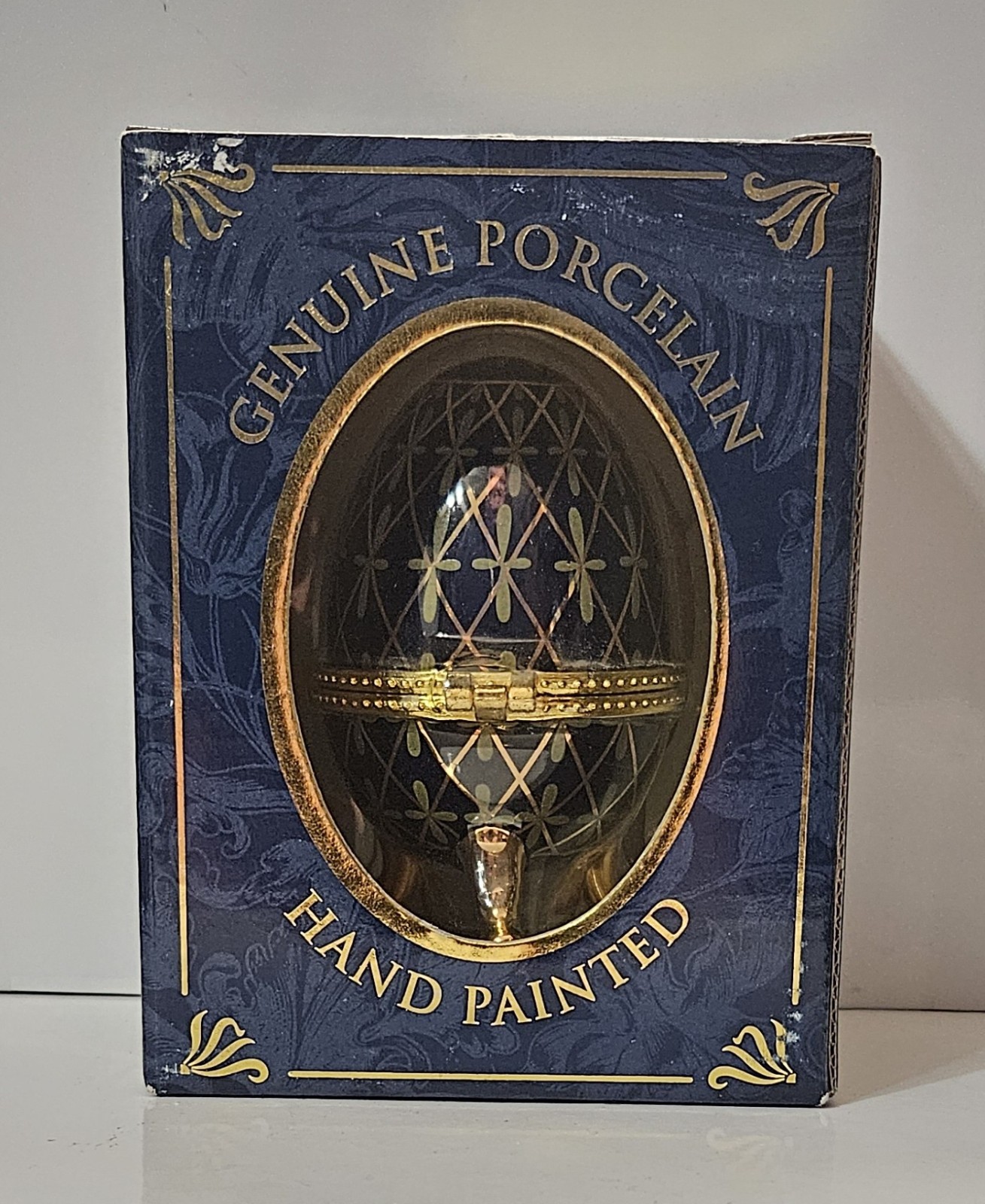 My Treasure Genuine Porcelain Hand Painted Fabulous Egg