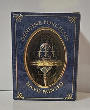 My Treasure Genuine Porcelain Hand Painted Fabulous Egg