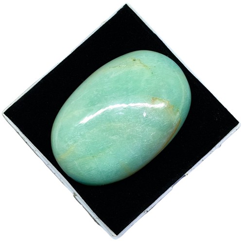 800.3 Cts Natural Untreated Amazonite 76x51x26mm Huge Polished Oval Gemstone - Picture 6 of 10