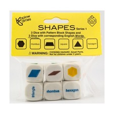 Koplow Dice d6 Shapes  Words - Series 1 6 New