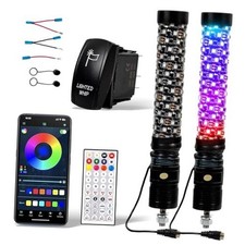 1FT Fat Whip Lights LED Whip Lights for Side by Side Music Antenna Light