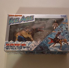 1990 TYCO Dino-Riders Ice Age Killer Wart Hog Set ZAR Cro-magnon Caveman 1:24