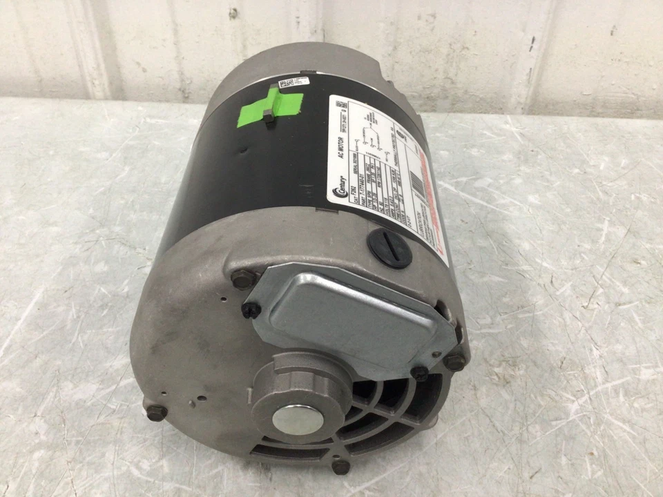 Century Motor F262 2 Speed, Open Dripproof, Face Mount, 1/3, 1/10 HP, 115V AC, - Image 4 of 4