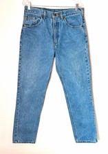 Carhartt Blue Jeans Men's 33x32. B18-STW Good Used Condition. SP22 RN 14806.
