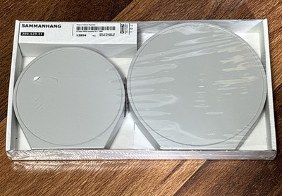 IKEA Sammanhang Round Floating Shelves Gray Aaron Probyn