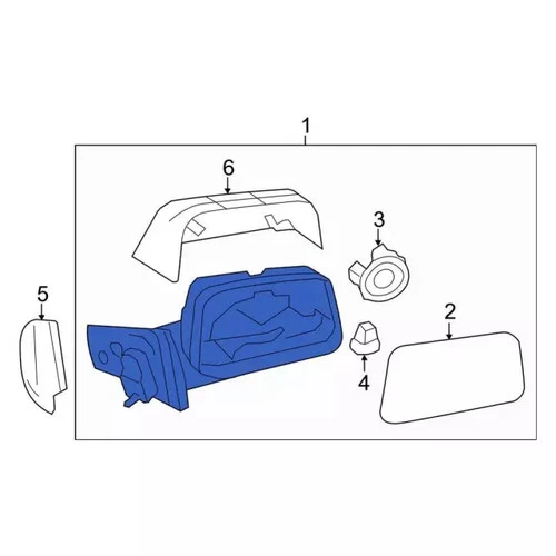 Genuine Ford Power Mirror BT4Z-17682-MA