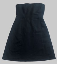 J.Crew Strapless Black LBD Cotton Dress Size 4