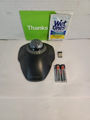 Kensington Orbit Wireless Trackball M01554-M. With New Batteries-No Cover 
