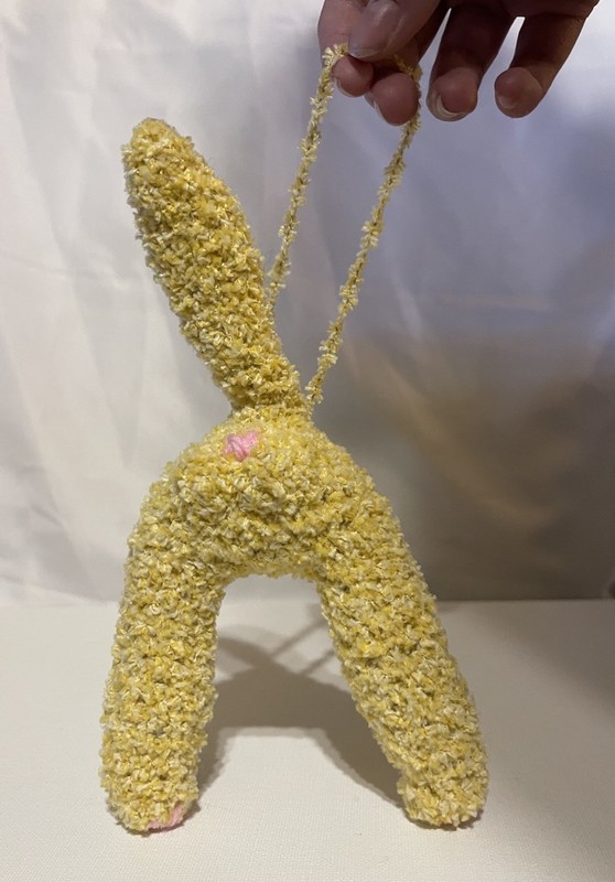Hand Made Crochet Male Orange Cat Butt Hanging Ornament Cat Bum Car Hanging