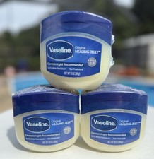  3 Vaseline Petroleum Jelly Original 13 oz each Locks In Moisture Dry Skin