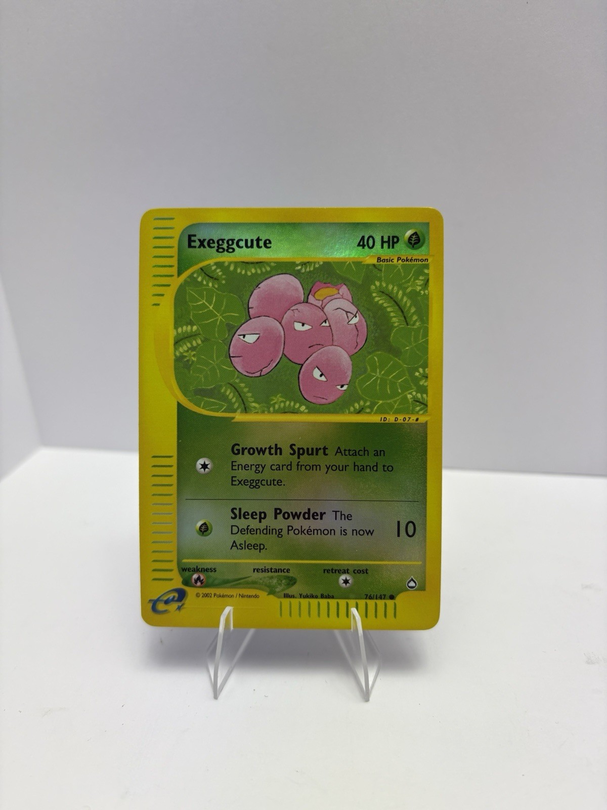 Exeggcute #76/147 - Pokémon TCG - Aquapolis - Reverse Holo - HP FREE SHIPPING