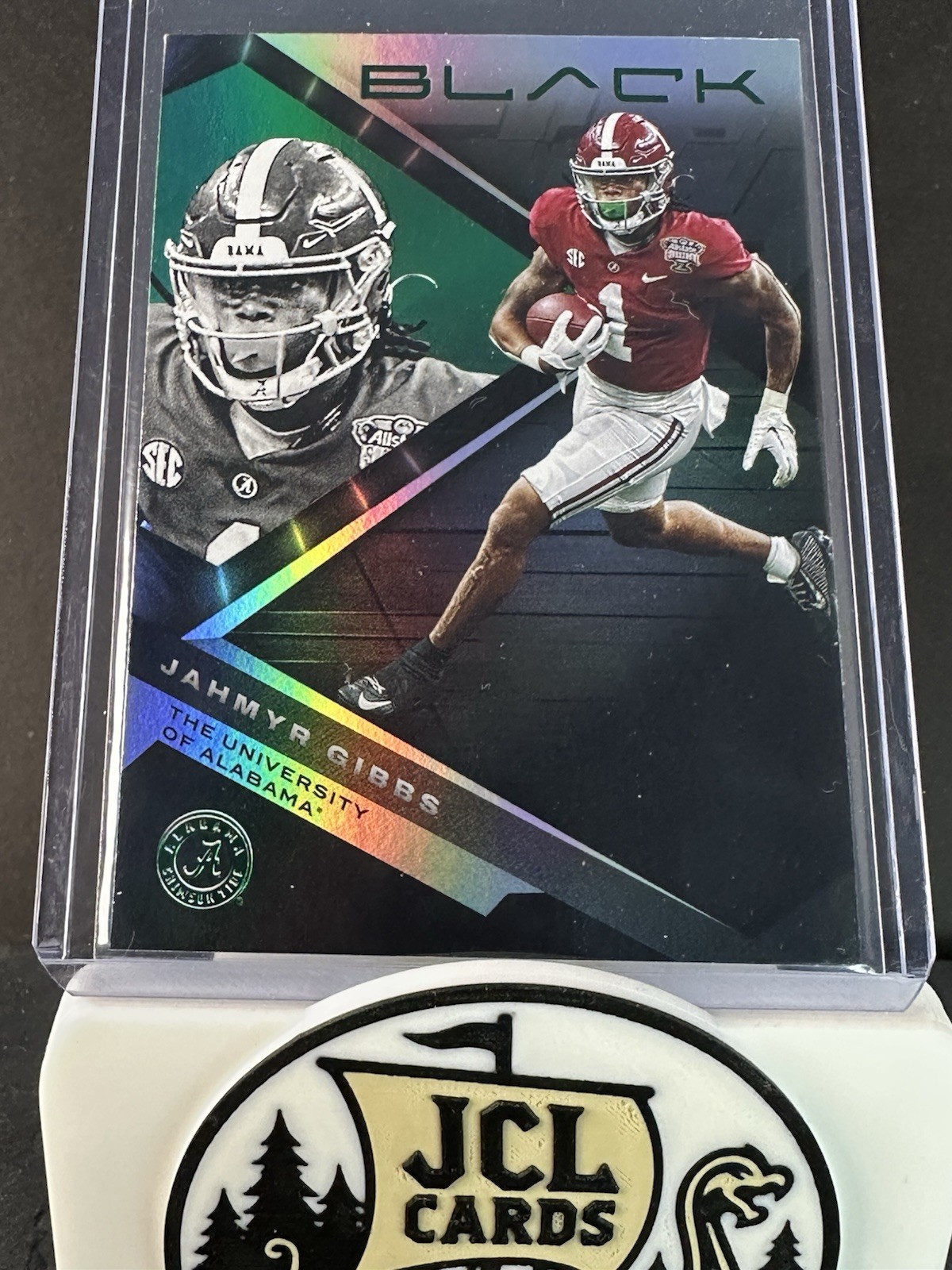 Jahmyr Gibbs Panini Chronicles Draft Picks Black #23 Green