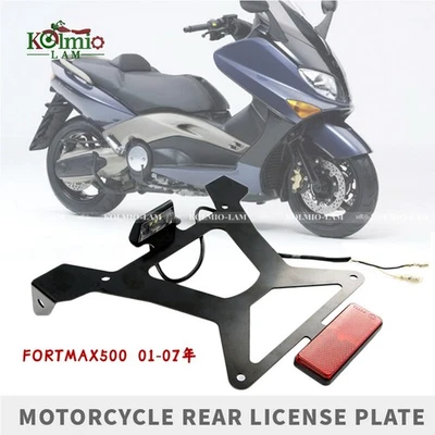 Rear Tire Fender License Plate Light Holder Bracket Fit for YAMAHA TMAX500 01-07 - Photo 1/4
