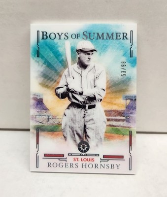 ROGERS HORNSBY 2025 Boys of Summer BLUE ~ Cardinals #'d /99