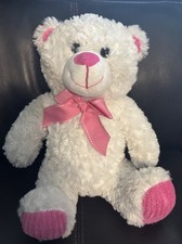 Teddy Bear Dan Dee Collector's Choice Plush Pink Bow .