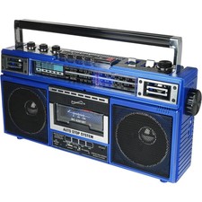 Supersonic SC-3201BT 4 Band Radio  Cassette Player Boombox, Bluetooth Speaker