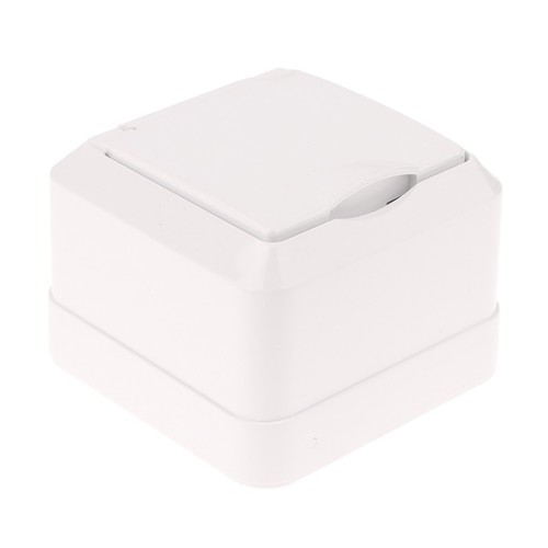 Surface-mounted Single-unit Wall Panel European Standard Two-hole Socket W C _r1 - Photo 9/10