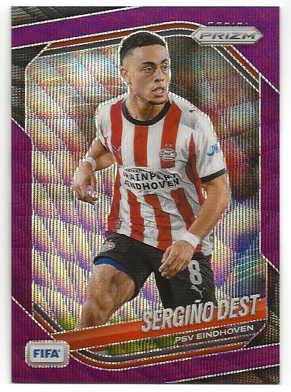 Sergino Dest 2025-26 Panini Prizm Purple Wave Prizm /49 PSV Eindhoven